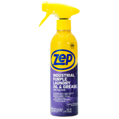 Zep 16 Oz. Industrial Purple Laundry Oil Stain Pre-Treat Stain Remover 156112