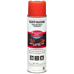 Rust-Oleum® System Water-Based Precision Line Marking Paint Fluorescent Red (17 Oz, Fluorescent Red)