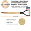 Seymour Link Handle 24 closed back solid shank Shovel Handle, without shoulder, 1-1/2 dia., 4-1/2 chuck