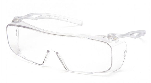 Pyramex Cappture Retail Clear H2X Anti-Fog Lens with Clear Temples