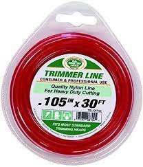 HB Smith Heavy Duty Nylon Trimmer Line .105 30 ft. Red (.105 x 30', Red)