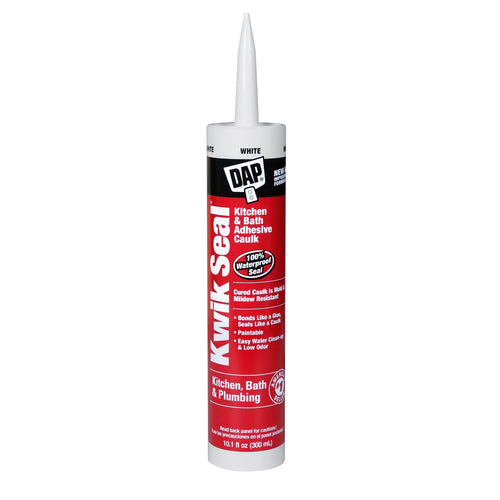 Dap Kwik Seal® Kitchen & Bath Adhesive Caulk (5.50 FL OZ, White)