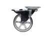 Shepherd Hardware 3-Inch Mag Designer Casters, Chrome Bling w/Brake