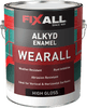 FixAll  Wearall Alkyd Paint High-Gloss, Black - 1 qt.