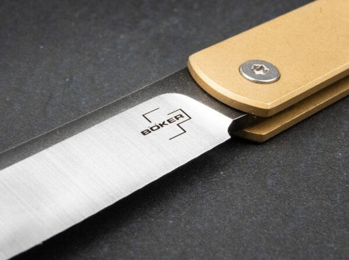 Boker Zenshin 42 Brass Pocket Knives