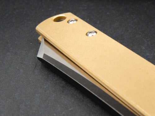 Boker Zenshin 42 Brass Pocket Knives