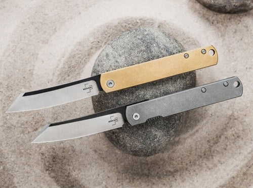 Boker Zenshin 42 Brass Pocket Knives