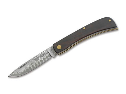 Boker Ebony Rangebuster Damascus Pocket Knives