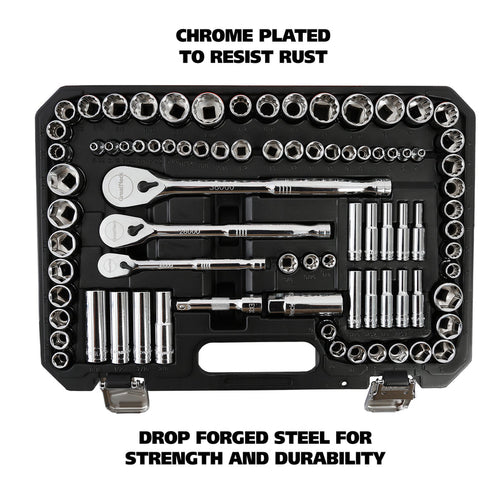 GreatNeck HC82U 82 Piece Multi-Drive Mechanic's Tool Set - SAE & Metric