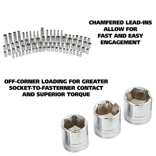GreatNeck HC82U 82 Piece Multi-Drive Mechanic's Tool Set - SAE & Metric