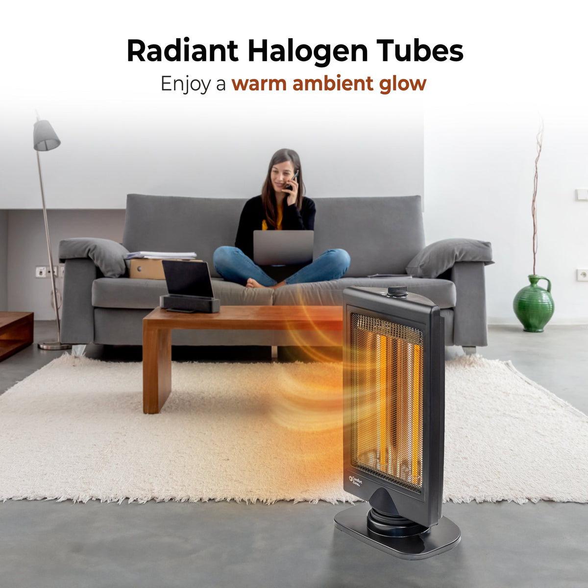 Comfort Zone Oscillating Electric Halogen Radiant Heater - Shelby, NC ...