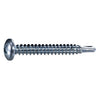 Monster Fastener Zinc Plated Steel Phillips Pan Head Self-Drilling Screws