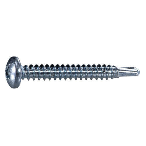 Monster Fastener Zinc Plated Steel Phillips Pan Head Self-Drilling Screws