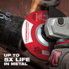 Milwaukee 4-1/2 x 1/4 x 7/8 Performance+ Metal Grinding Wheel - Type 27 - 5pk