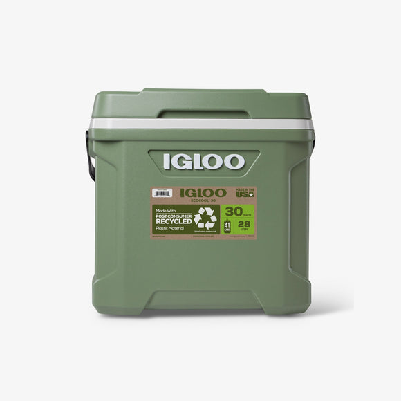 Igloo ECOCOOL Latitude 30 Qt Cooler Green (30 quart, Green)