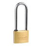 Guard Security Padlock with 1-1/2-Inch Long Shackle, Solid Brass