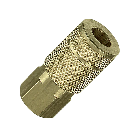 Tru-flate 1/4 T Design x 1/4 FNPT Brass Coupler