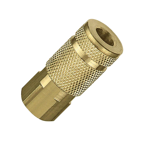 Tru-flate 1/4 A Design x 1/4 FNPT Brass Coupler