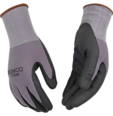 Kinco NYLON KNIT SHELL & MICRO-FOAM NITRILE PALM