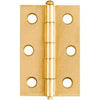 2-Pk., 2.5-In. Narrow Hinges, Light-Duty, Dull Brass