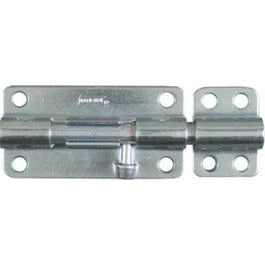 Door Barrel Bolt, Heavy-Duty, Zinc, 4-In.