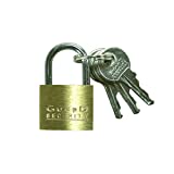 Guard Security Padlock with 3/4-Inch Standard Shackle, Solid Brass
