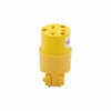 Eaton Cooper Wiring Arrow Hart Straight Blade Connector 20A, 250V Yellow (250V, Yellow)