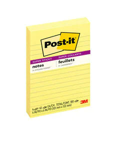 3M Post-it Notes  Original Notes- 3 x 3- Canary Yellow