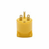 Eaton Cooper Wiring Arrow Hart Straight Blade Plug 15A, 250V Yellow (250V, Yellow)