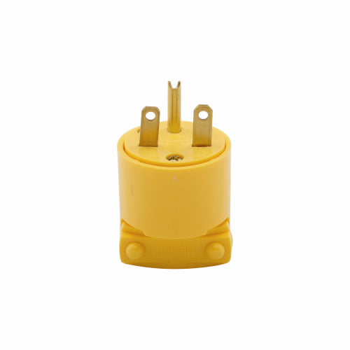 Eaton Cooper Wiring Arrow Hart Straight Blade Plug 15A, 250V Yellow (250V, Yellow)