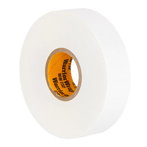 NSI Industries WW-732-WT WarriorWrap Premium Medium 3/4 in. x 66 ft. 7 mil Vinyl Electrical Tape, White