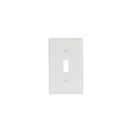 Eaton Cooper Wiring Standard Size Toggle Switch Wallplate, White