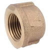 Pipe Cap Fitting, Lead-Free Brass, 3/8-In.