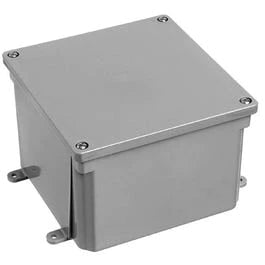 PVC Molded Junction Box, 6 x 6 x 4-In.
