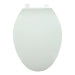 H2 Brands Aqua Plumb Plastic Toilet Seat (White, Round, Economy)