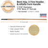 Link Handles 60 bent hay fork Handle, 1-7/16 diameter, 7/16 bore