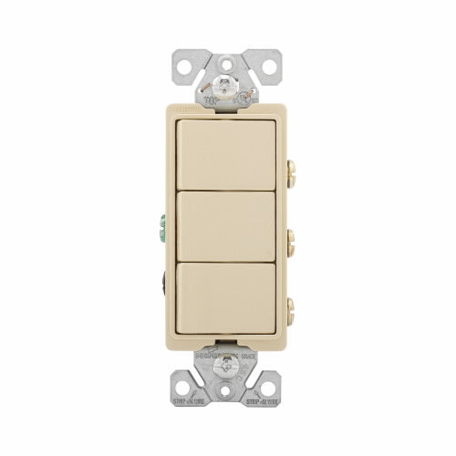 Eaton Cooper Wiring Commercial Grade Combination Switch 15A, 120/277V Ivory (Ivory, 120/277V)