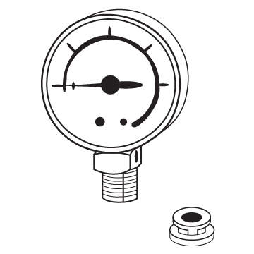 Presto Steam Gauge with Black Rubber Adaptor for Presto® Pressure Canners 22 qt.