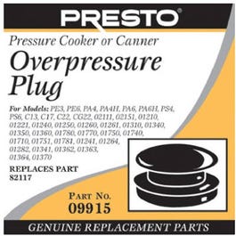 Pressure Cooker Over-Pressure Plug