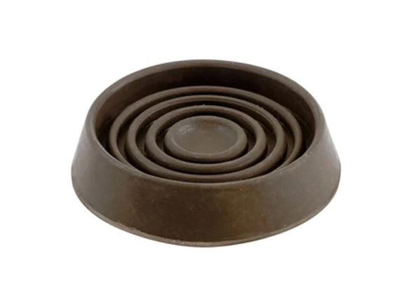Shepherd Hardware 1-3/4-Inch Round Rubber Furniture Cups, Brown, 4-Pack