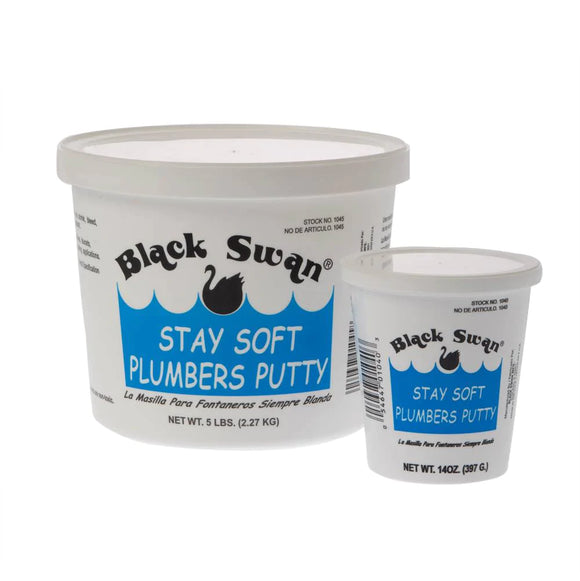 Black Swan’s Stay Soft Plumbers Putty 14 oz.