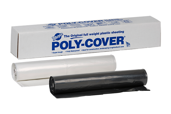 Warp Brothers Poly-Cover® Genuine Plastic Sheeting 6' x 100' x 4 Mil (6' x 100' x 4 Mil, Black)