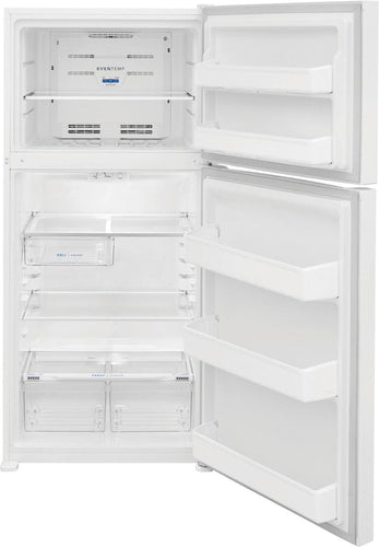 Frigidaire 18.3 Cu. Ft. Top Freezer Refrigerator LED Lighting Frost Free Defrost ADA Compliant in White (18.3 Cu. Ft., White)