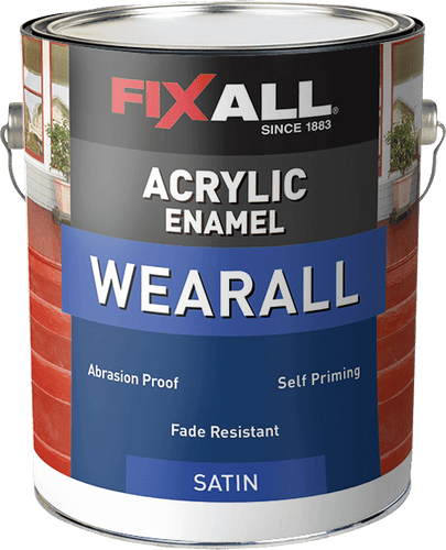 FixAll  Wearall Acrylic Enamel Satin Battleship Gray - 1 Gallon (1 Gallon, Battleship Gray)