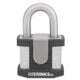 Brinks Commercial 50mm Commercial Laminated Steel Keyed Padlock - Solid Steel Body with Boron Steel Shackle