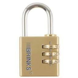 2 in. Solid Body Brass Combination Padlock