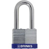 Brinks Commercial 50mm laminated Steel Padlock with 2 inch BORON Steel Shackle