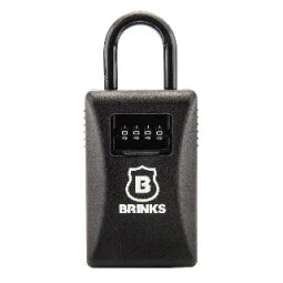 Brinks Commercial 79mm 4-Dial Resettable Combination Lock Box - Increased Security with Hardened Steel Shackle