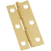 National 1-1/8 In. x 2-1/2 In. Brass Narrow Decorative Hinge (2-Pack)