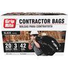 Grip-Rite 42 Gal. Contractor Black Trash Bag (20-Count)